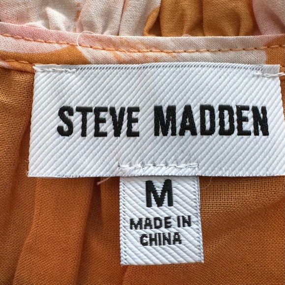 🌸 Steve Madden Floral Tiered Cotton Dress | Size M | New - Picture 5 of 6